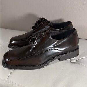 Reaction Kenneth Cole Rich Brown Leather Derbys